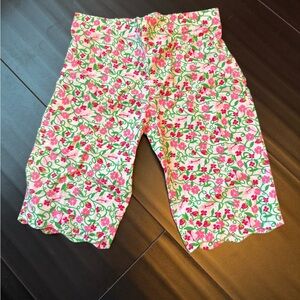 Lilly Pulitzer vintage baby Print pants Scalloped Hem strawberries ladybugs